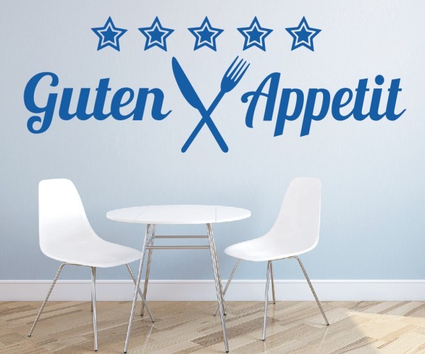 Wandtattoo Spruch | Guten Appetit | 4 | Schöne Wandsprüche für Küche und Esszimmer | ✔Made in Germany  ✔Kostenloser Versand DE
