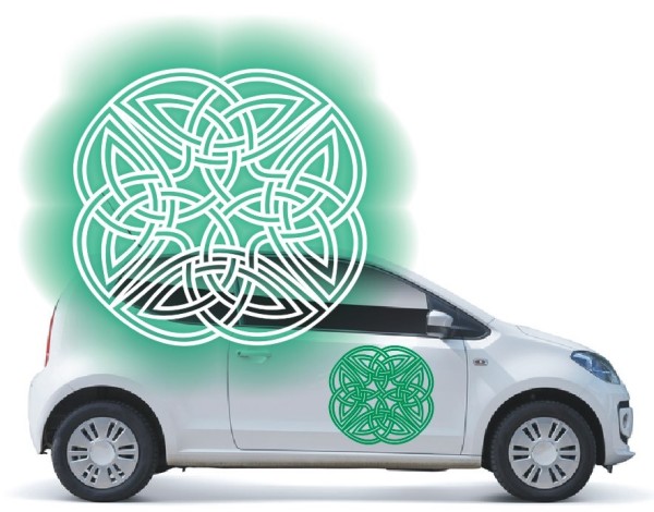 Aufkleber mit keltischen Knoten | Die tollen Celtic Ornamente als Autoaufkleber | 16 | ✔Made in Germany  ✔Kostenloser Versand DE