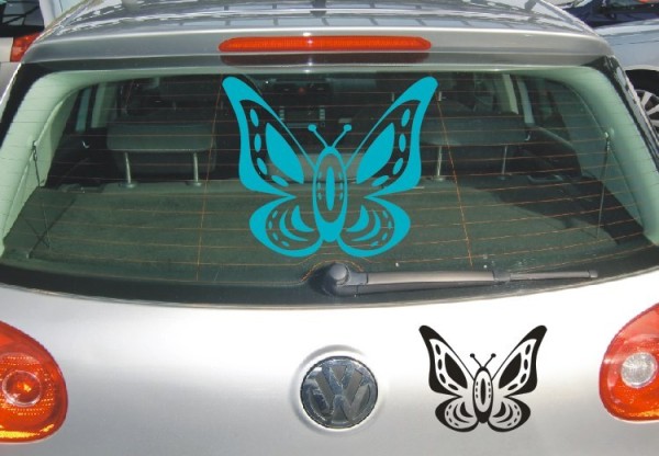 Aufkleber | Schmetterlinge, eine tolle Dekoration als Autoaufkleber | 8 | ✔Made in Germany  ✔Kostenloser Versand DE