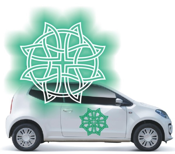 Aufkleber mit keltischen Knoten | Die tollen Celtic Ornamente als Autoaufkleber | 20 | ✔Made in Germany  ✔Kostenloser Versand DE