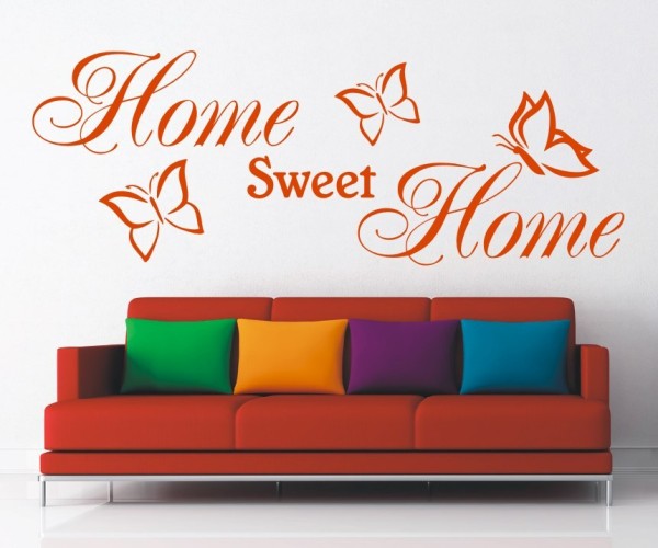 Wandtattoo Spruch | Home sweet Home | 3 | Schöne Wandsprüche für den Flur