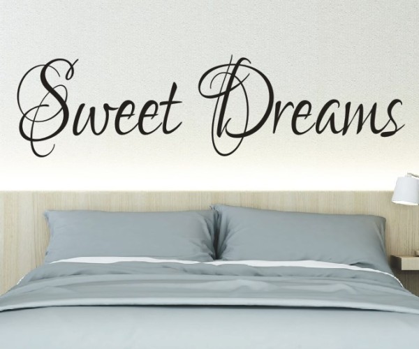 Wandtattoo Spruch | Sweet dreams | 5 | Schöne Wandsprüche für das Schlafzimmer | ✔Made in Germany  ✔Kostenloser Versand DE