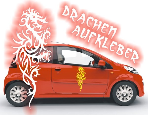Aufkleber Chinesischer Drachen | Ein tolles fernöstliches Motiv z.B. als Autoaufkleber | 45 | ✔Made in Germany  ✔Kostenloser Versand DE