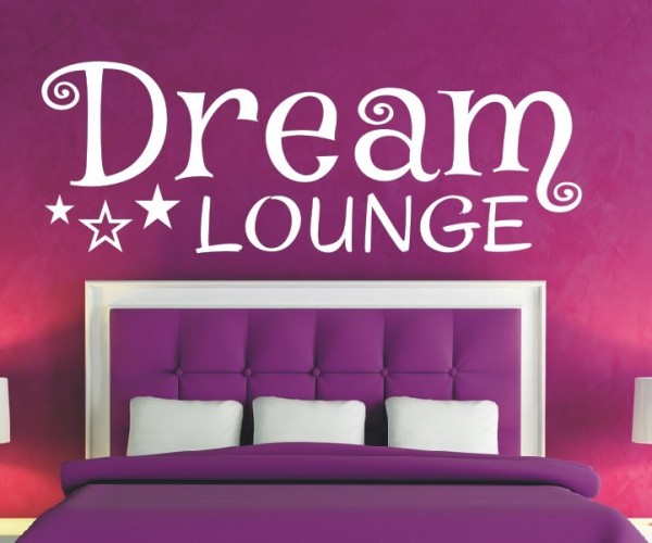 Wandtattoo Spruch | Dream Lounge | 7 | Schöne Wandsprüche für das Schlafzimmer | ✔Made in Germany  ✔Kostenloser Versand DE