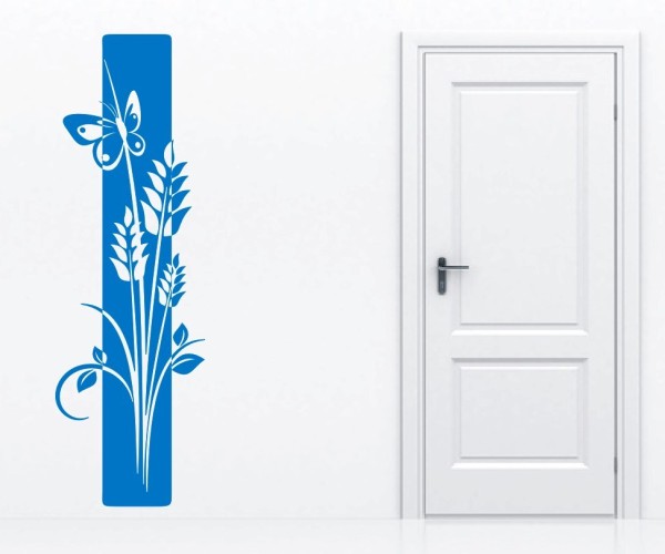 Wandtattoo Banner | Dekoratives Wandbanner mit Blumen, Blüten & Blumenranken | 68 | ✔Made in Germany  ✔Kostenloser Versand DE
