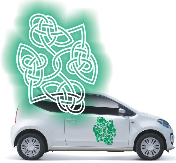 Aufkleber mit keltischen Knoten | Die tollen Celtic Ornamente als Autoaufkleber | 28 | ✔Made in Germany  ✔Kostenloser Versand DE