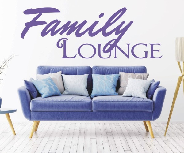 Wandtattoo Spruch | Family Lounge | 7 | Schöne englische Wandsprüche für die Familie | ✔Made in Germany  ✔Kostenloser Versand DE