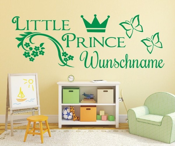 Wandtattoo | Little Prince mit Wunschname für das Kinderzimmer | 25 | günstig kaufen.