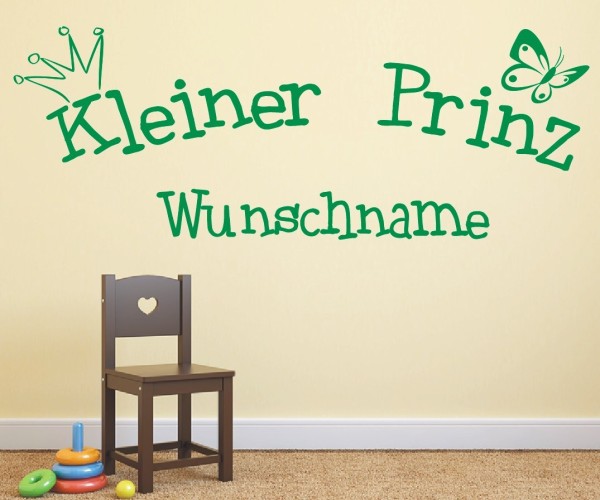Wandtattoo | Kleiner Prinz mit Wunschname für das Kinderzimmer | 11 | günstig kaufen.