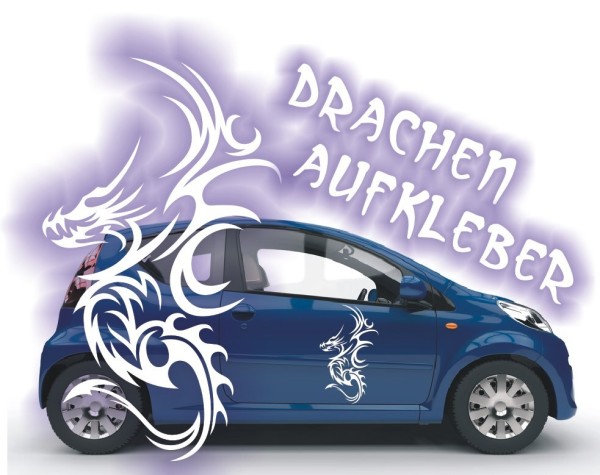 Aufkleber Chinesischer Drachen | Ein tolles fernöstliches Motiv z.B. als Autoaufkleber | 22 | ✔Made in Germany  ✔Kostenloser Versand DE
