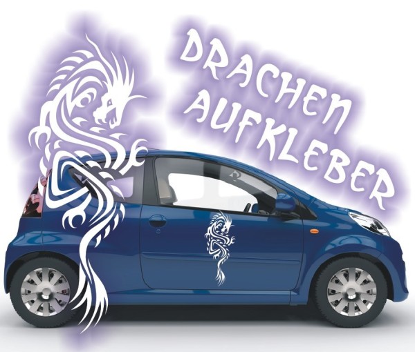 Aufkleber Chinesischer Drachen | Ein tolles fernöstliches Motiv z.B. als Autoaufkleber | 49 | ✔Made in Germany  ✔Kostenloser Versand DE