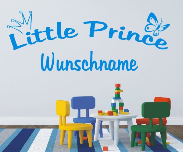 Wandaufkleber mit Wunschtext | Little Prince mit Name | 7 | online bestellen.
