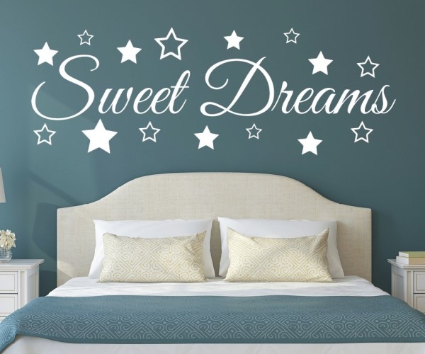 Wandtattoo Spruch | Sweet Dreams | 1 | Schöne Wandsprüche für das Schlafzimmer | ✔Made in Germany  ✔Kostenloser Versand DE