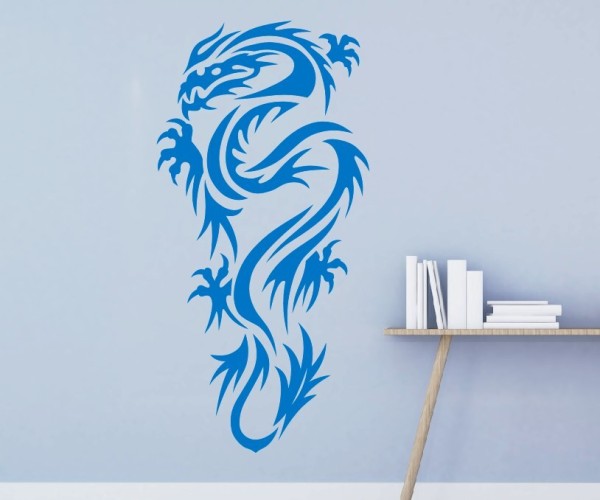 Wandtattoo Chinesische Drachen | Eine tolle fernöstliche Kunst aus China an der Wand | 38 | ✔Made in Germany  ✔Kostenloser Versand DE