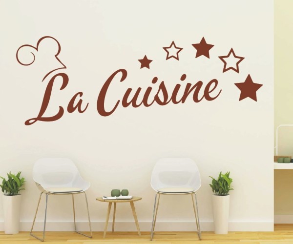 Wandtattoo Spruch | La Cuisine | 6 | Schöne Wandsprüche für Küche und Esszimmer | ✔Made in Germany  ✔Kostenloser Versand DE