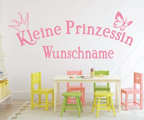 Wandtattoo | Kleine Prinzessin mit Wunschname für das Kinderzimmer | 2 | günstig kaufen.