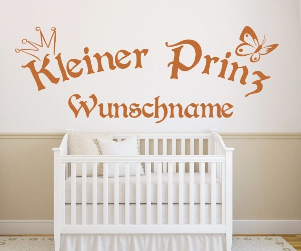 Wandtattoo | Kleiner Prinz mit Wunschname für das Kinderzimmer | 12 | günstig kaufen.