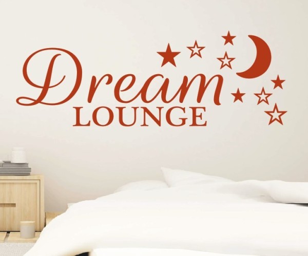 Wandtattoo Spruch | Dream Lounge | 8 | Schöne Wandsprüche für das Schlafzimmer | ✔Made in Germany  ✔Kostenloser Versand DE