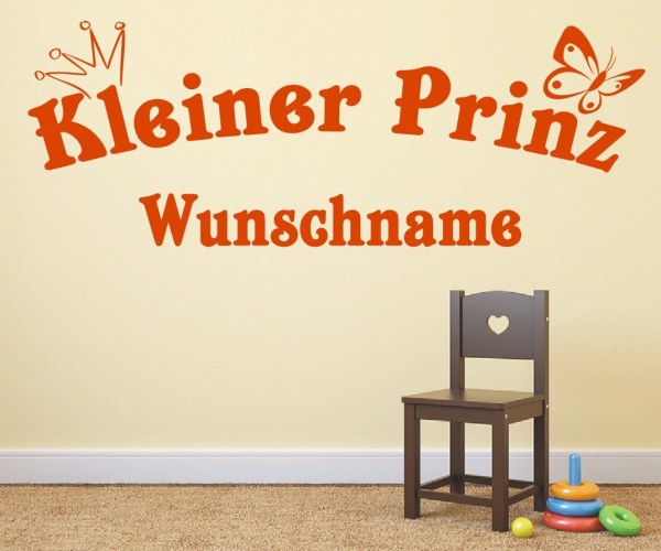 Wandtattoo | Kleiner Prinz mit Wunschname für das Kinderzimmer | 10 | günstig kaufen.