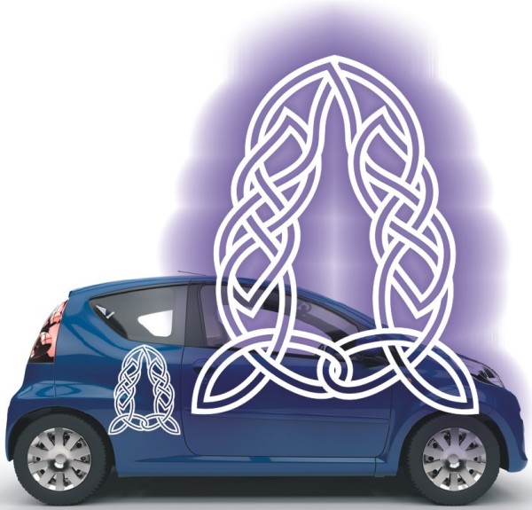 Aufkleber mit keltischen Knoten | Die tollen Celtic Ornamente als Autoaufkleber | 43 | ✔Made in Germany  ✔Kostenloser Versand DE
