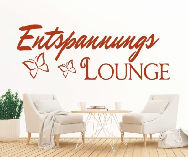 Wandtattoo Spruch | Entspannungs Lounge | 5 | ✔Made in Germany  ✔Kostenloser Versand DE