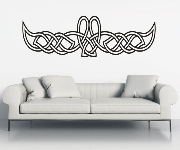 Wandtattoo Keltischer Knoten | Celtic Ornamente | Ein tolles historisches Symbol als Wanddekoration | 90 | ✔Made in Germany  ✔Kostenloser Versand DE
