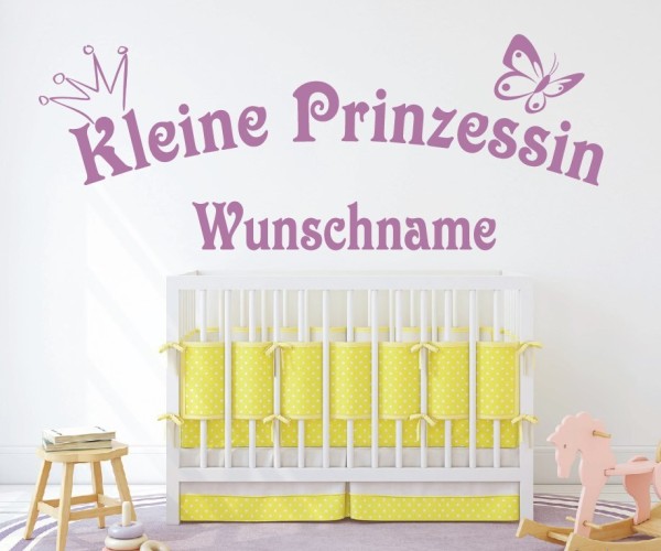 Wandtattoo | Kleine Prinzessin mit Wunschname für das Kinderzimmer | 19 | günstig kaufen.