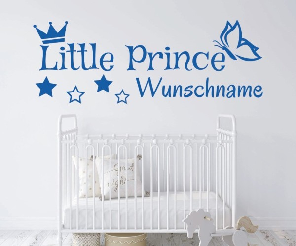Wandtattoo | Little Prince mit Wunschname für das Kinderzimmer | 26 | günstig kaufen.