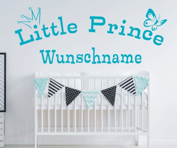 Wandtattoo | Little Prince mit Wunschname für das Kinderzimmer | 6 | günstig kaufen.