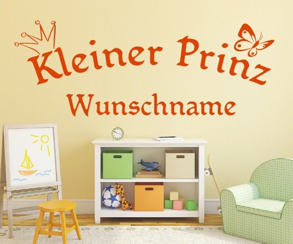 Wandtattoo | Kleiner Prinz mit Wunschname für das Kinderzimmer | 16 | günstig kaufen.