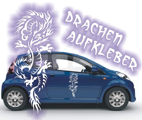 Aufkleber Chinesischer Drachen | Ein tolles fernöstliches Motiv z.B. als Autoaufkleber | 48 | ✔Made in Germany  ✔Kostenloser Versand DE