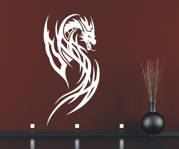 Wandtattoo Chinesische Drachen | Eine tolle fernöstliche Kunst aus China an der Wand | 37 | ✔Made in Germany  ✔Kostenloser Versand DE