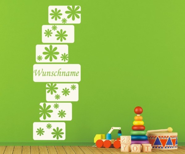 Wandtattoo - Banner mit Wunschnamen für das Kinderzimmer | 13 | ✔Made in Germany  ✔Kostenloser Versand DE