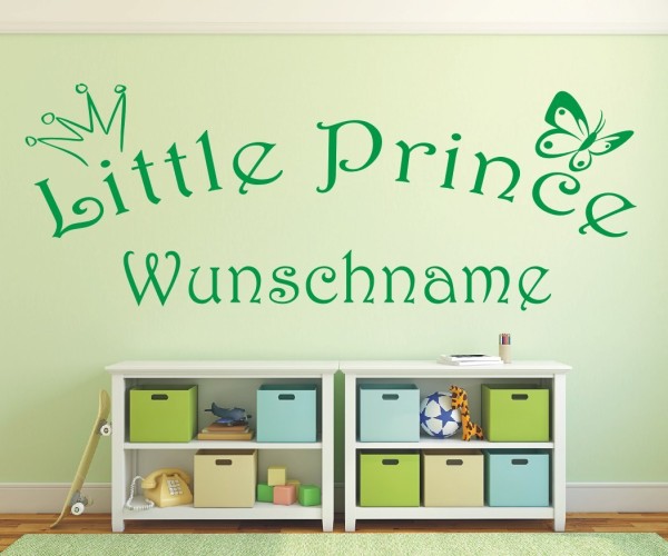 Wandtattoo | Little Prince mit Wunschname für das Kinderzimmer | 15 | günstig kaufen.