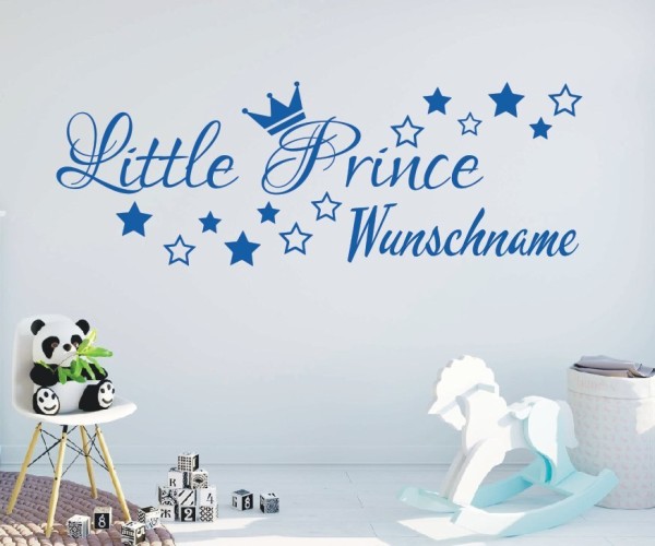 Wandtattoo | Little Prince mit Wunschname für das Kinderzimmer | 27 | günstig kaufen.