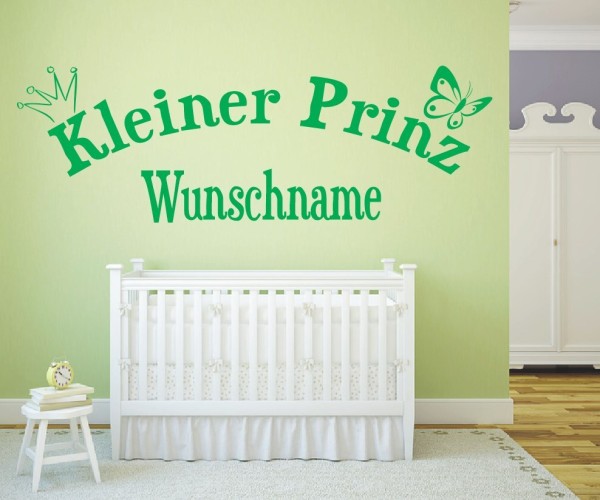 Wandtattoo | Kleiner Prinz mit Wunschname für das Kinderzimmer | 5 | günstig kaufen.