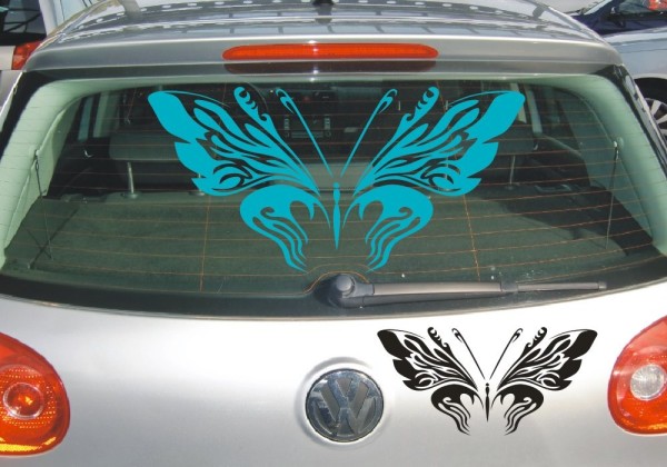 Aufkleber | Schmetterlinge, eine tolle Dekoration als Autoaufkleber | 44 | ✔Made in Germany  ✔Kostenloser Versand DE