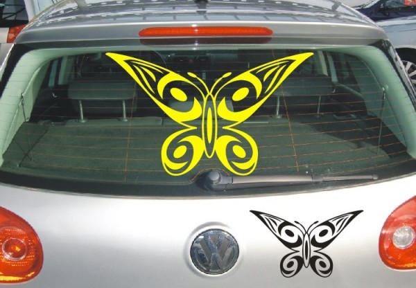 Aufkleber | Schmetterlinge, eine tolle Dekoration als Autoaufkleber | 42 | ✔Made in Germany  ✔Kostenloser Versand DE