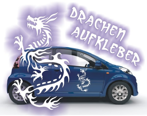 Aufkleber Chinesischer Drachen | Ein tolles fernöstliches Motiv z.B. als Autoaufkleber | 19 | ✔Made in Germany  ✔Kostenloser Versand DE
