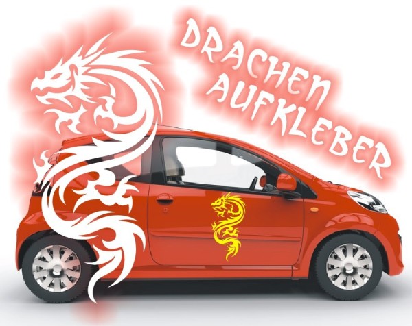 Aufkleber Chinesischer Drachen | Ein tolles fernöstliches Motiv z.B. als Autoaufkleber | 35 | ✔Made in Germany  ✔Kostenloser Versand DE