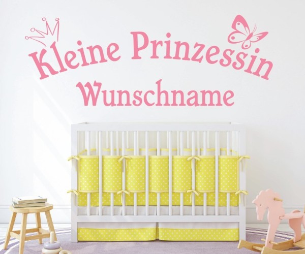 Wandtattoo | Kleine Prinzessin mit Wunschname für das Kinderzimmer | 1 | günstig kaufen.
