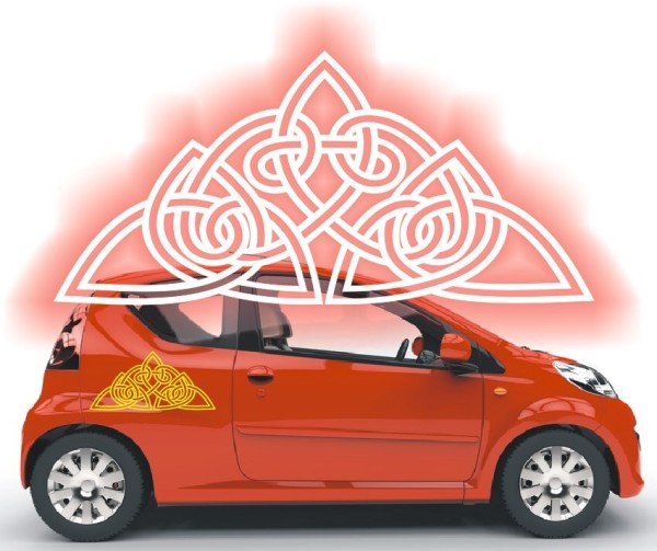 Aufkleber mit keltischen Knoten | Die tollen Celtic Ornamente als Autoaufkleber | 67 | ✔Made in Germany  ✔Kostenloser Versand DE