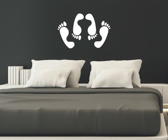 Wandtattoo Schlafzimmermotiv | Füße beim Sex