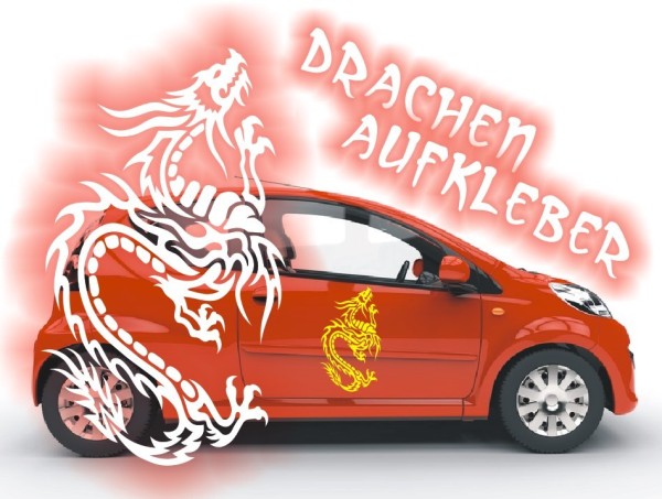 Aufkleber Chinesischer Drachen | Ein tolles fernöstliches Motiv z.B. als Autoaufkleber | 20 | ✔Made in Germany  ✔Kostenloser Versand DE