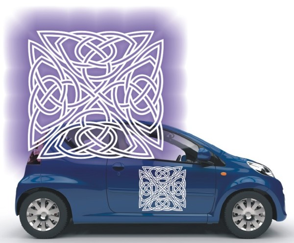 Aufkleber mit keltischen Knoten | Die tollen Celtic Ornamente als Autoaufkleber | 7 | ✔Made in Germany  ✔Kostenloser Versand DE