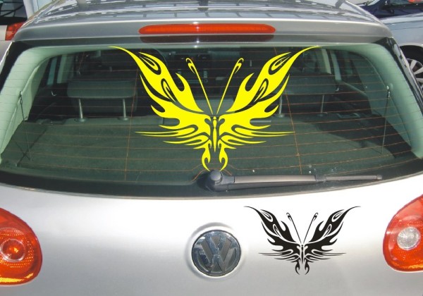 Aufkleber | Schmetterlinge, eine tolle Dekoration als Autoaufkleber | 32 | ✔Made in Germany  ✔Kostenloser Versand DE