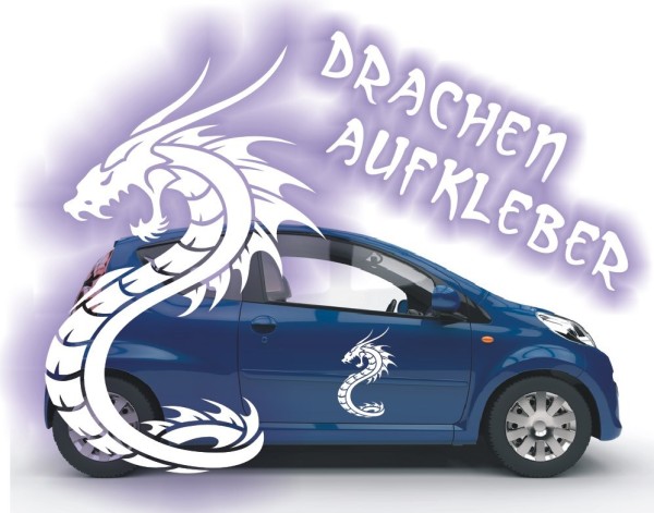 Aufkleber Chinesischer Drachen | Ein tolles fernöstliches Motiv z.B. als Autoaufkleber | 10 | ✔Made in Germany  ✔Kostenloser Versand DE