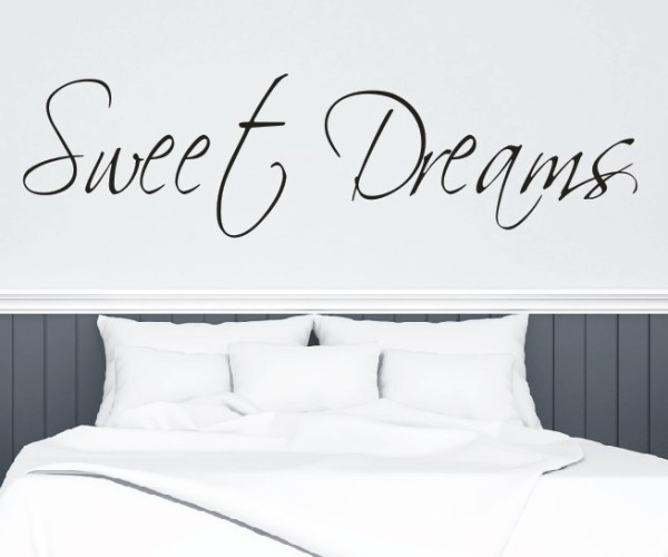 Wandtattoo Spruch | Sweet dreams | 6 | Schöne Wandsprüche für das Schlafzimmer | ✔Made in Germany  ✔Kostenloser Versand DE