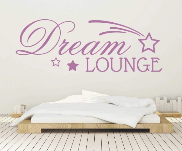 Wandtattoo Spruch | Dream Lounge | 1 | Schöne Wandsprüche für das Schlafzimmer | ✔Made in Germany  ✔Kostenloser Versand DE