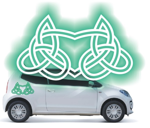 Aufkleber mit keltischen Knoten | Die tollen Celtic Ornamente als Autoaufkleber | 60 | ✔Made in Germany  ✔Kostenloser Versand DE
